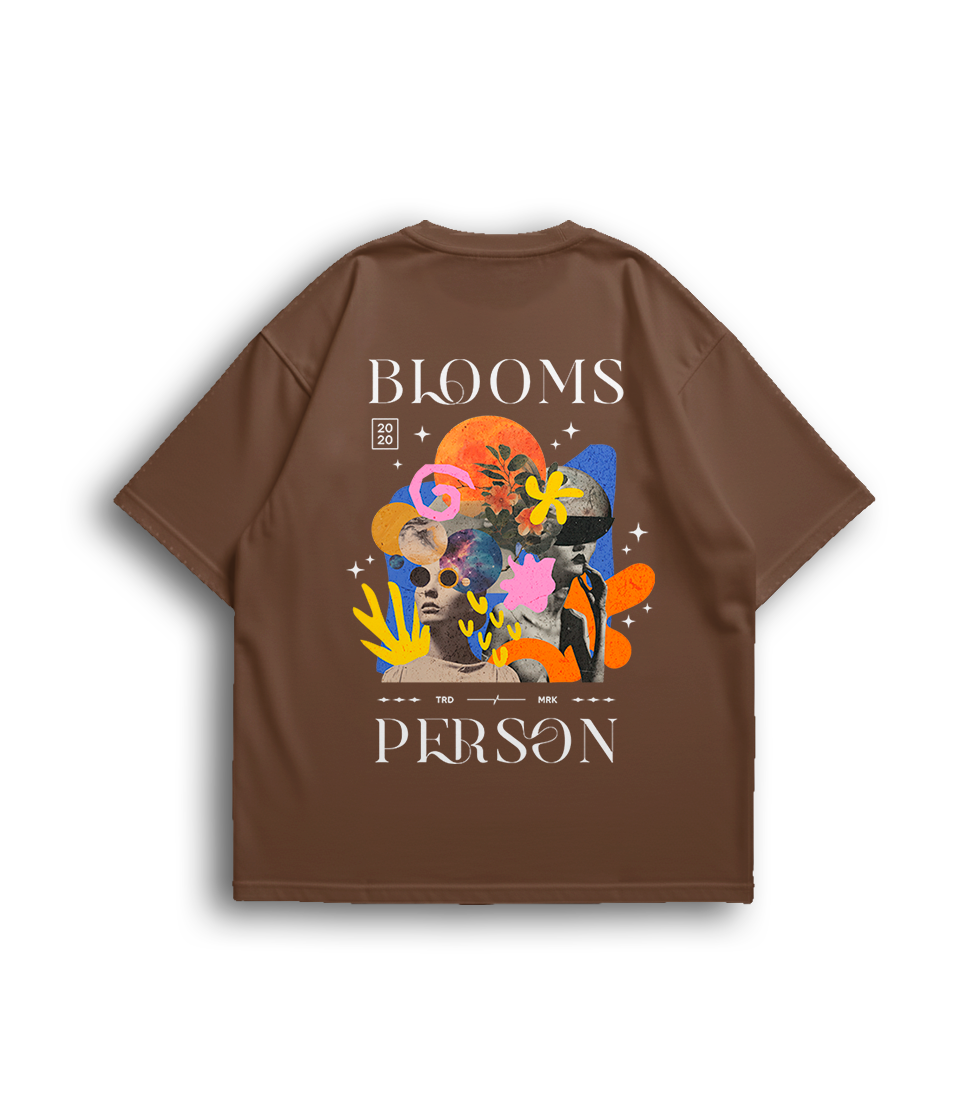Camiseta Oversized Blooms Person Feminina