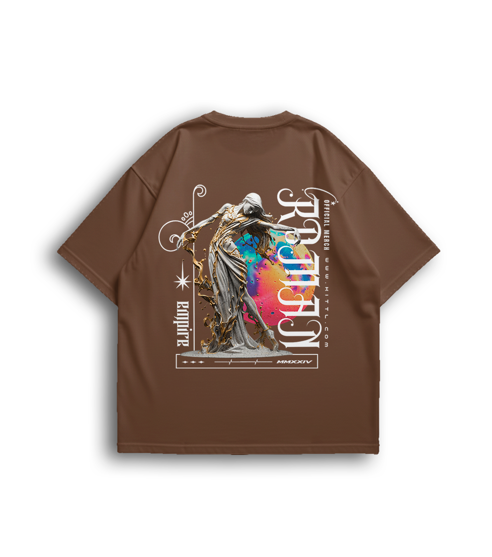 Camiseta Oversized Universe Estatua Unissex