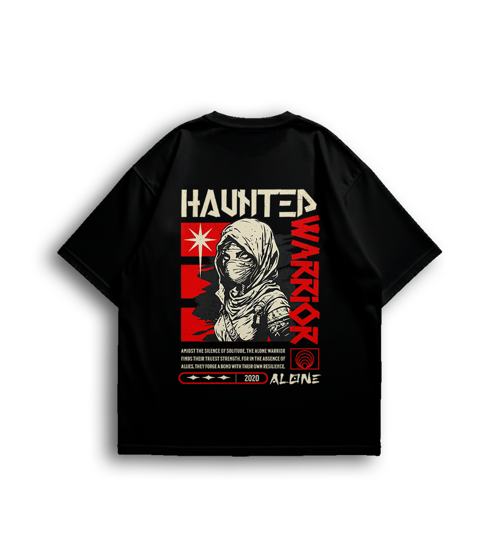 Camiseta Oversized Haunted Unissex