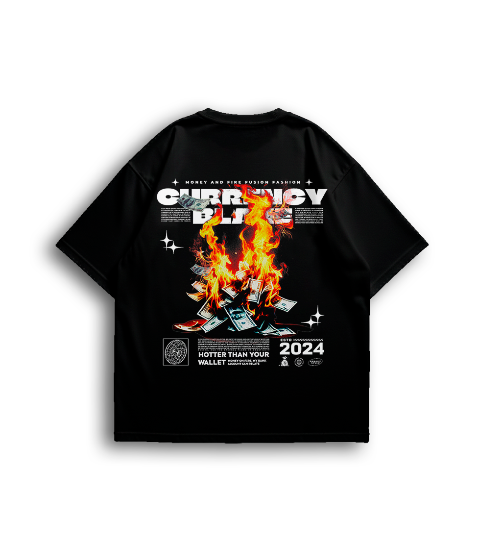 Camiseta Oversized Money Monte Fogo Unissex