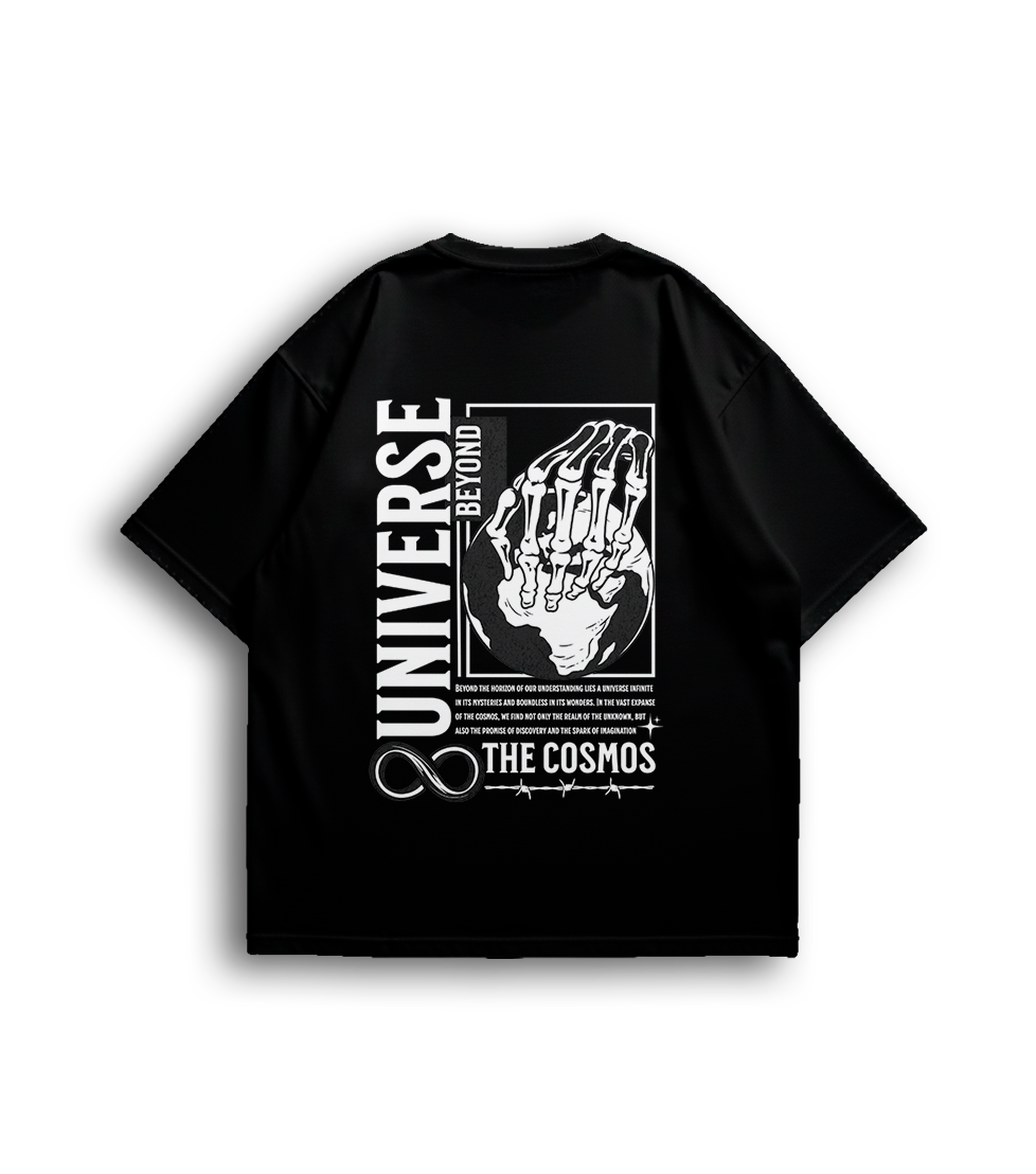 Camiseta Oversized Universe White Unissex