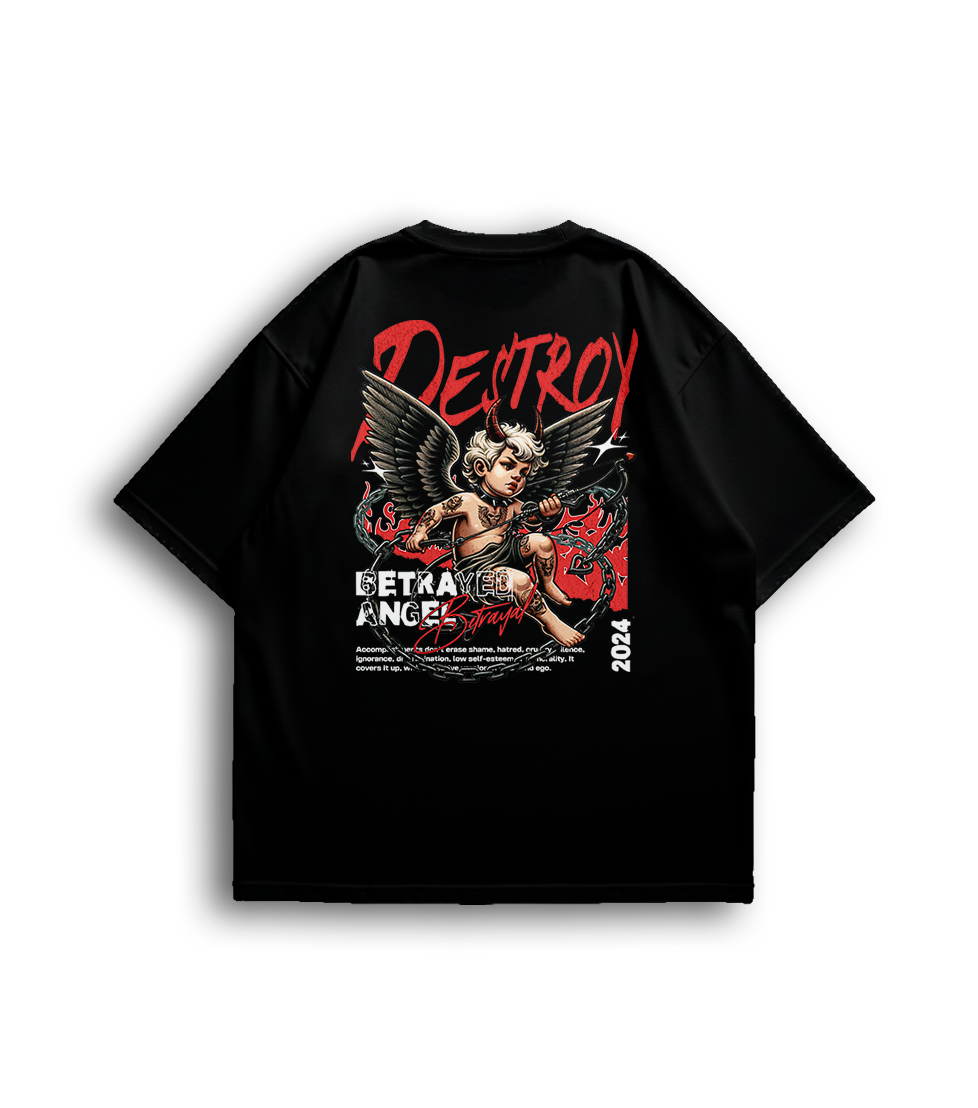 Camiseta Oversized Destroy Angel Unissex