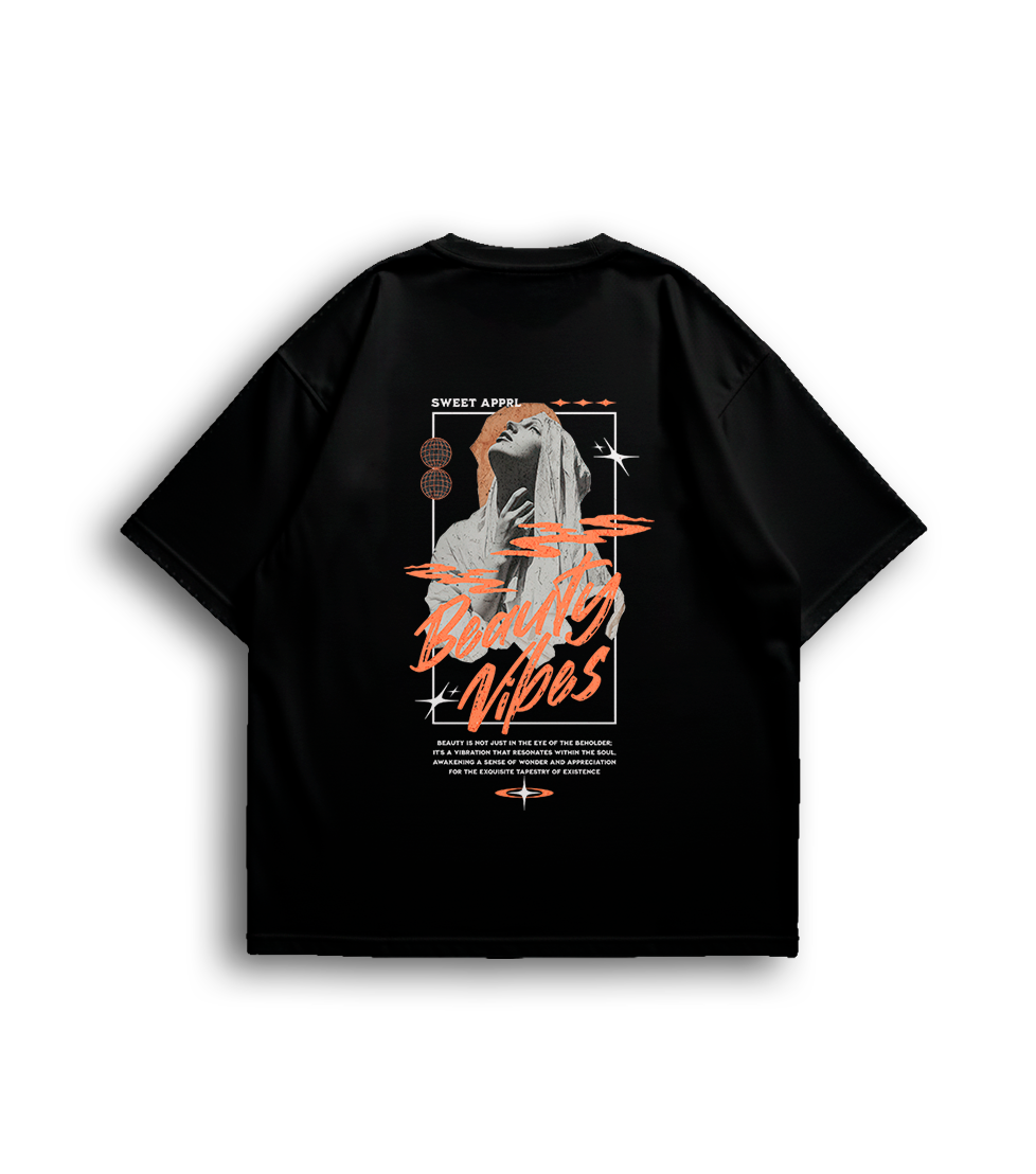 Camiseta Oversized Beauty Vibes Feminina
