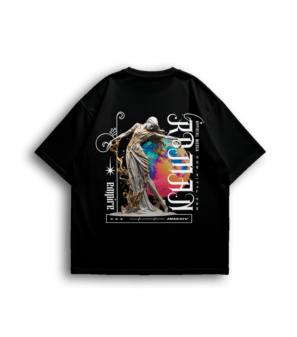Camiseta Oversized Universe Estatua Unissex