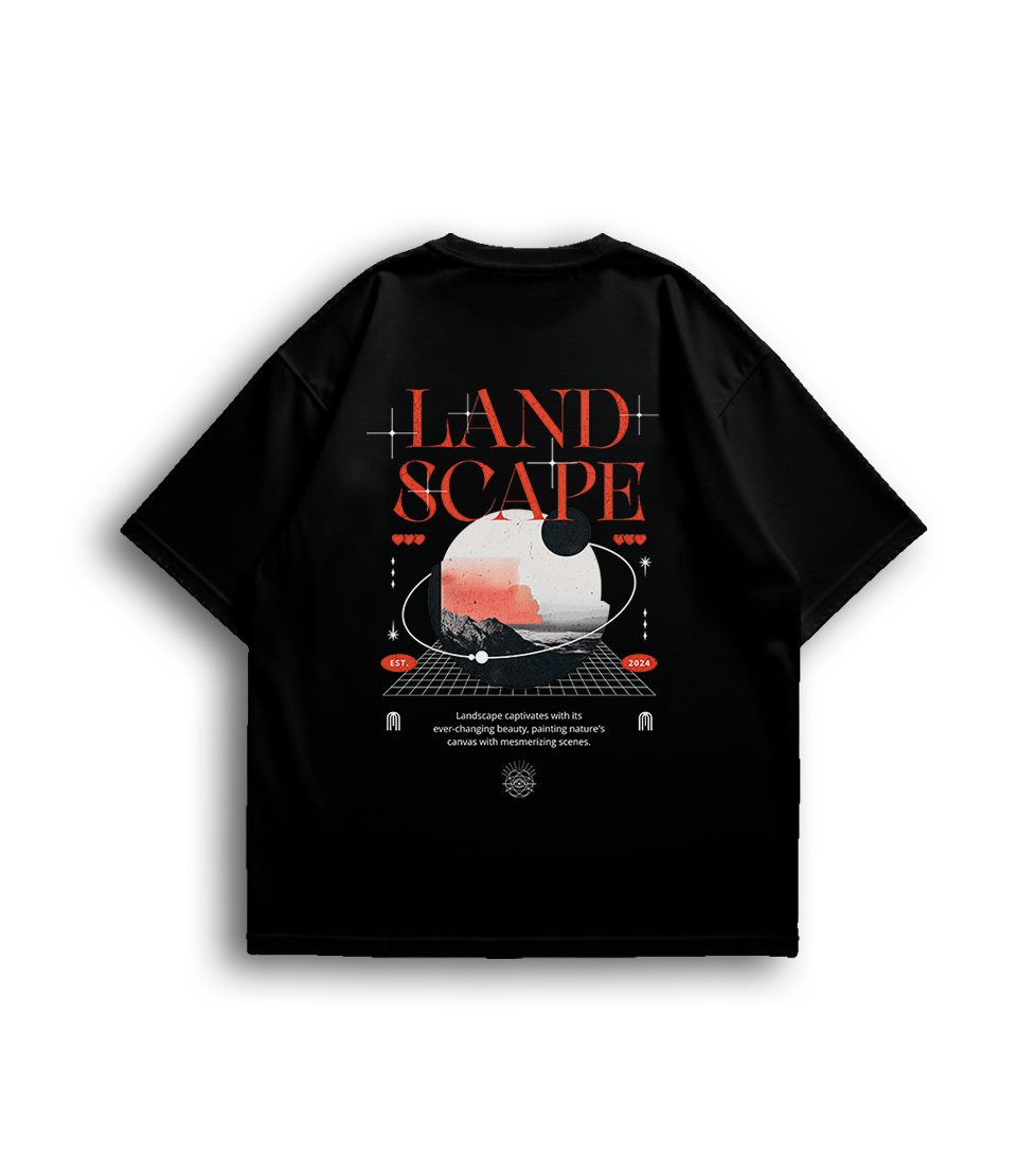 Camiseta Oversized Land Scape Unissex