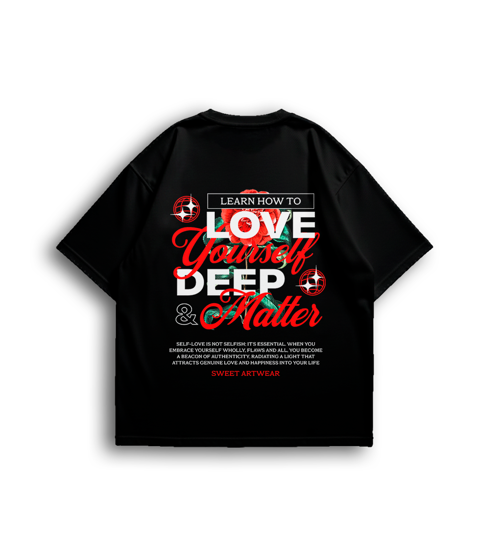 Camiseta Oversized Love Deep Unissex