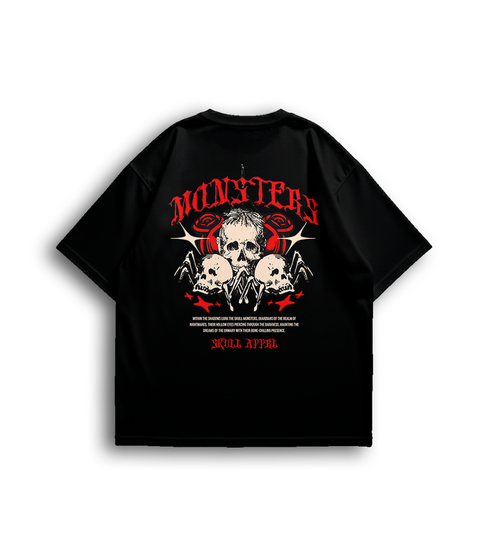 Camiseta Oversized Monsters Unissex