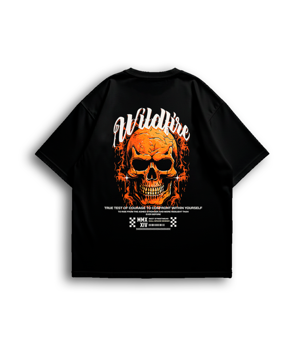 Camiseta Oversized Caveira Unissex