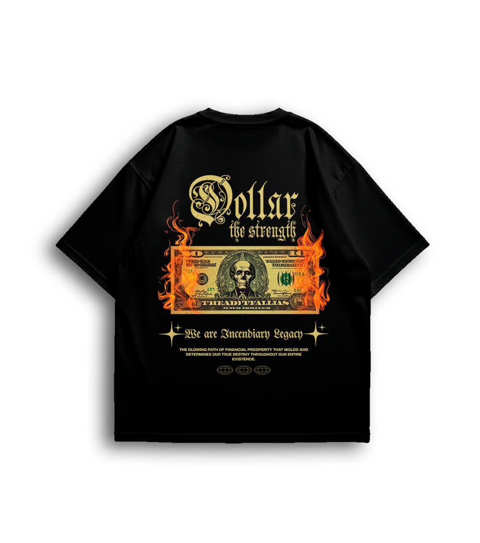 Camiseta Oversized Dollar Caveira Unissex