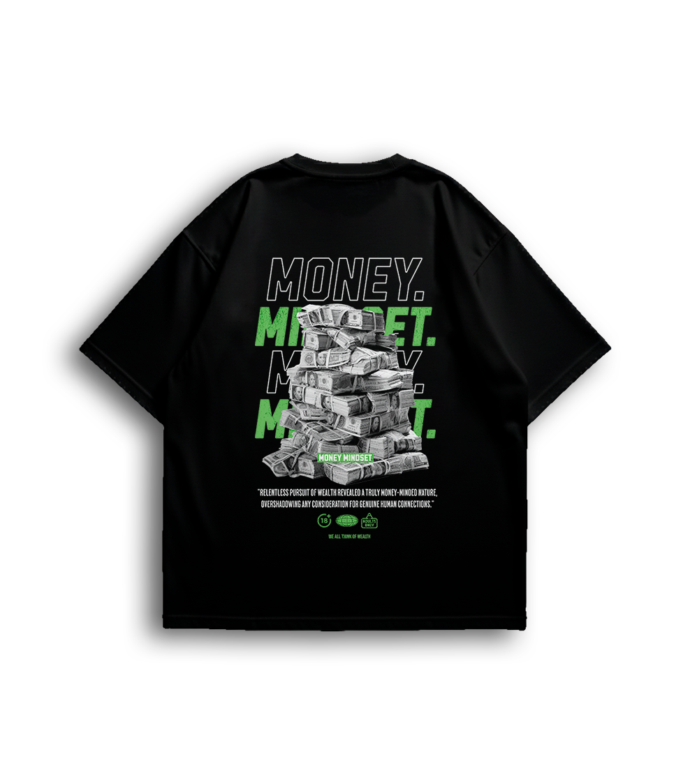 Camiseta Oversized Money Mindset Unissex