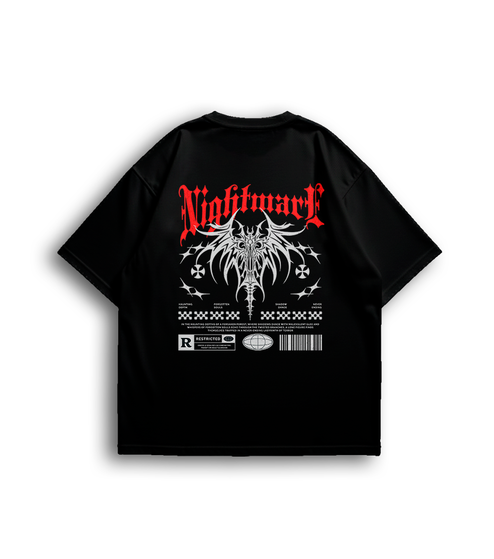 Camiseta Oversized Nightmare Unissex